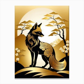 Japan Golden Fox 4 Canvas Print