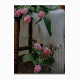 Pink Tulips 1 Canvas Print