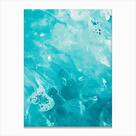 Blue Sea Water Canvas Print