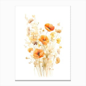 Orange Poppies Canvas Print