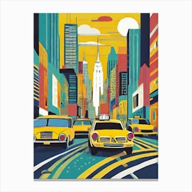 New York City Taxis 4 Canvas Print