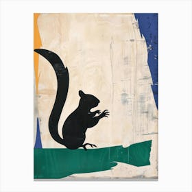 Chipmunk 3 Cut Out Collage Canvas Print