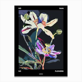 No Rain No Flowers Poster Anemone 4 Canvas Print