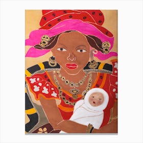 african motherhood Canvas Print
