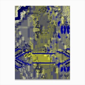 Abstract Pixel Art Canvas Print