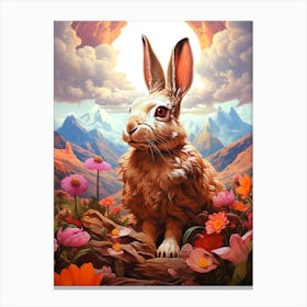 Rabbit In The Meadow 1 Canvas Print