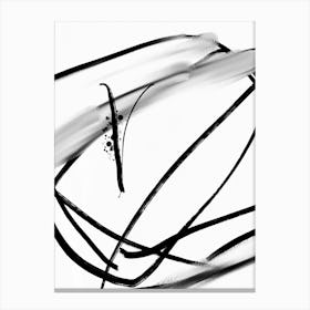 Black And White Drawing Canvas Print