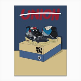 LA sneakers Canvas Print