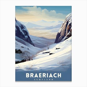 Braeriach Scotland Print Cairngorms National Park Poster Scottish Mountain Art Braeriach Hiking Decor Highlands Nature Wall Art Walkers Gift Canvas Print