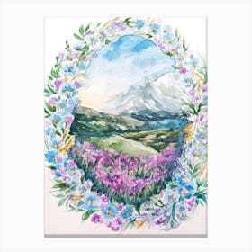 Spring in the mountains Canvas Print