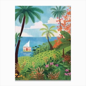 Tropical Villa House 3 Canvas Print