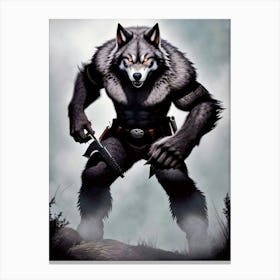 Wolf act Canvas Print