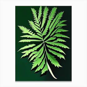 Hemlock Needle Leaf Vibrant Inspired 1 Canvas Print