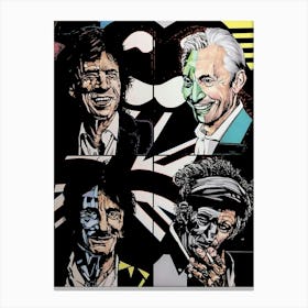 Rolling Stones band music Canvas Print