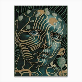 Woman'S Face Canvas Print