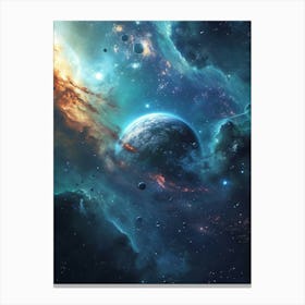 Space Wallpaper 18 Canvas Print
