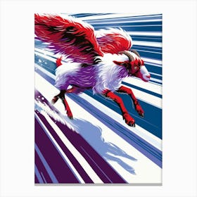 Goat In Flight Canvas Print