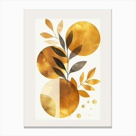 Gold Leaf Print 1 Canvas Print