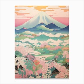 Mount Nantai In Tochigi, Japanese Landscape 1 Canvas Print