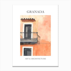 Granada Travel And Architecture Poster 3 Canvas Print