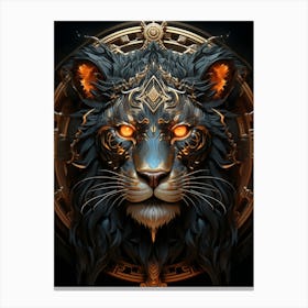 Lion Head Canvas Print