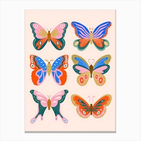 Colorful Butterfly Collection Canvas Print