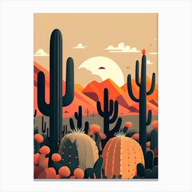 Cactus Desert Canvas Print