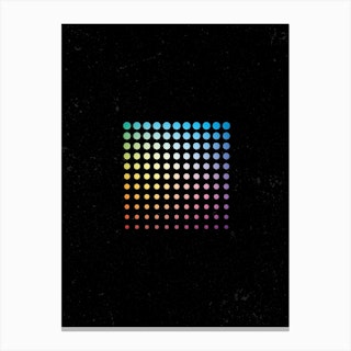 Dotted Square Canvas Print