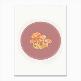 Mushroom Plate 1 Canvas Print