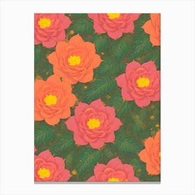 Pink Roses 1 Canvas Print