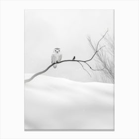 Snowy Owl. Generated with AI. Art Print Lienzos