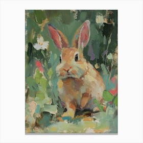 Netherland Dwarf Rabbit Painting 3 Canvas Print