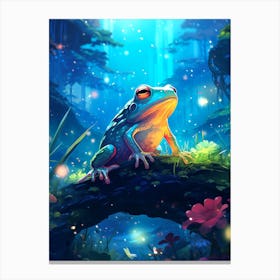 Frog In The Forest 6 Canvas Print