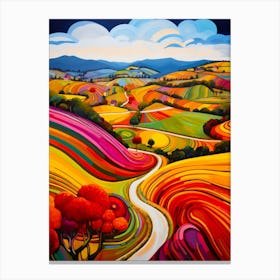 Dimensional Multilayering English Road Canvas Print