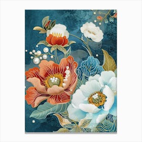 Chinese Flowers 4 Canvas Print