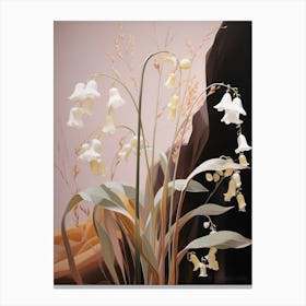 Lily Of The Valley 3 Flower Painting Canvas Print