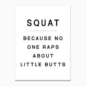 Squat Gym Canvas Print