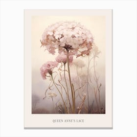 Floral Illustration Queen Annes Lace 3 Poster Canvas Print