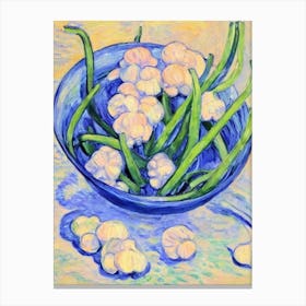 Garlic Scapes Fauvist vegetable Canvas Print
