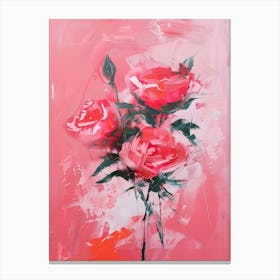 Pink Roses 7 Canvas Print