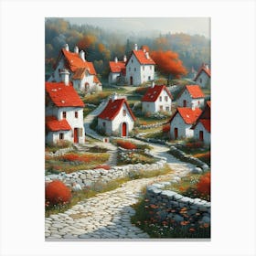 Village In The Countryside 1 Canvas Print