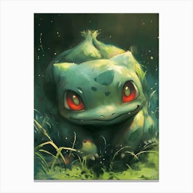 Bulbasaur Pokemon Anime Manga Japan Poster Canvas Print