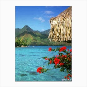 Tahiti Wallpaper Canvas Print