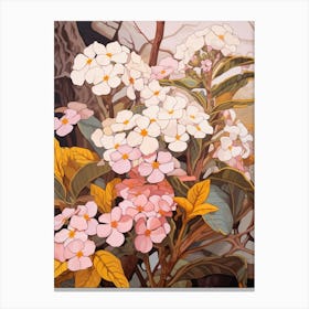 Lantana 3 Flower Painting Canvas Print