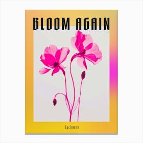 Hot Pink Cyclamen 1 Poster Canvas Print