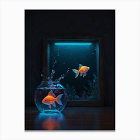 Goldfish In A Bowl 2 Canvas Print