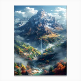 Mountain Landscape Canvas Print