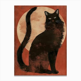 Black Cat Canvas Print 4 Canvas Print