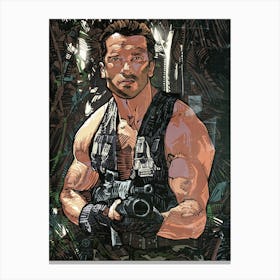 Arnold Schwarzenegger Commando Canvas Print