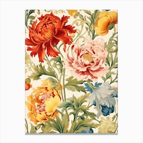 Floral Wallpaper 10 Canvas Print